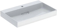 Geberit One - Waschtisch 75x48x14 Cm, Verdeckter &Uuml;berlauf, Mit Hahnloch,