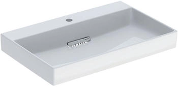 Geberit One mit horizontalem Ablauf rechteckig Hahnlochposition mittig 75x48cm mit KeraTect 505036001