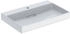 Geberit One mit horizontalem Ablauf rechteckig Hahnlochposition mittig 75x48cm mit KeraTect 505036001