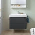 Geberit One mit horizontalem Ablauf rechteckig Hahnlochposition mittig 75x48cm mit KeraTect 505036001