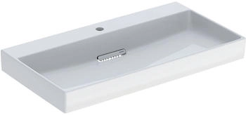 Geberit One mit horizontalem Ablauf rechteckig Hahnlochposition mittig 90x48cm mit KeraTect 505038001
