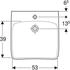 Geberit Renova Comfort rechteckig 60x55cm 501989008