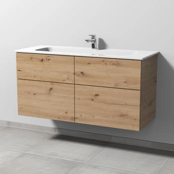 Sanipa 3way 117x46x58,2cm Eiche-Natural-Touch mittig SM48285