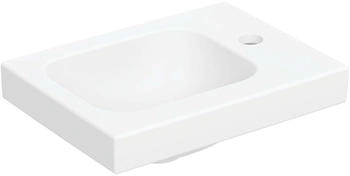 Geberit iCon Light rechteckig Hahnlochposition rechts Ablagefl&auml;che rechts mittig 38x28cm wei&szlig; matt 501830JT1