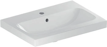 Geberit Wandwaschtisch iCon Light mittig rechteckig Hahnlochposition mittig 75x42cm mit KeraTect 501842006