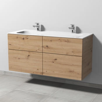 Sanipa 3way 119x49,7x58,2cm Eiche-Natural-Touch mittig SM40485