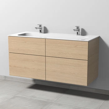 Sanipa 3way 119x49,7x58,2cm Eiche-Nordic mittig SM40448