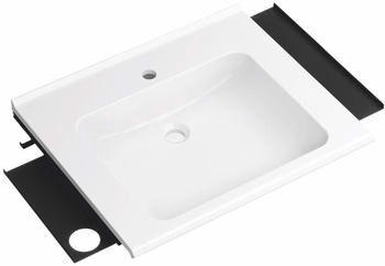 Hewi Wandwaschtisch 950.19.074 SC 75,4x55x14cm dunkelgrau tiefmatt 950.19.074 SC