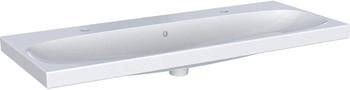 Geberit Wandwaschtisch Acanto rechteckig Hahnlochposition links und rechts 120x48,2cm mit KeraTect 501880006