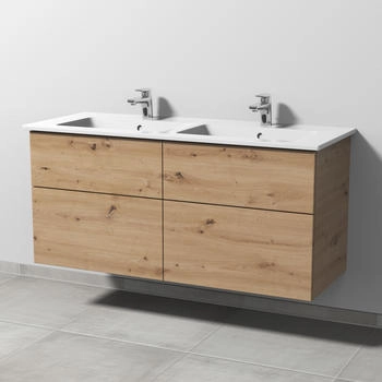 Sanipa 3way 125,5x47,7x59,1cm Eiche-Natural-Touch mittig SM32885