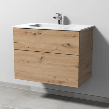 Sanipa 3way 77x46x58,2cm Eiche-Natural-Touch mittig SM48085