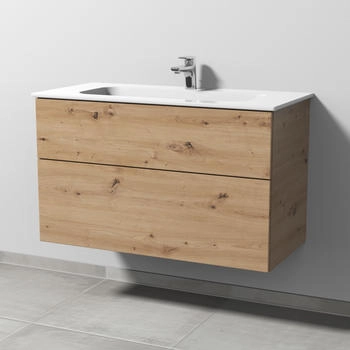 Sanipa 3way 97x46x58,2cm Eiche-Natural-Touch mittig SM48185