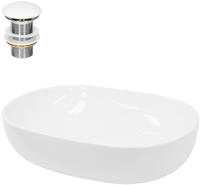 Ecd Germany Design Waschbecken Waschtisch 600 X 420 X 145 Mm Inkl. Ablaufgarnitur