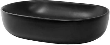 ML-Design Waschbecken Keramik Schwarz Matt 600x425x145mm Oval Aufsatzwaschbecken ML-Design Waschbecken Keramik Schwarz Matt 600x425x145mm Oval Aufsatzwaschbecken