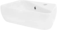 Luxebath - Ml-design Waschbecken Aus Keramik In Wei&szlig; 45x27x13 Cm, Eckig, Hahnloch