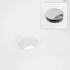 ECD Germany Design Waschbecken 455 x 185 mm Keramik Rund Weiß Aufsatzbecken