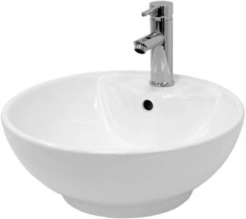 ECD Germany Design Waschbecken Waschtisch 455 x 185 mm inkl Ablaufgarnitur
