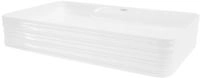 Luxebath - Ml-design Waschbecken Aus Keramik In Wei&szlig; Gl&auml;nzend 68x38x12 Cm Eckig,