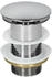 ECD Germany Design Waschbecken 355mm mit Ablaufgarnitur Keramik Rund Weiß