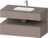 Duravit Qatego Einbauwaschtisch mit Unterbau 1000 mm basalt matt (QA4786043430000)