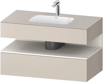 Duravit Qatego Einbauwaschtisch mit Unterbau 1000 mm taupe (QA4786084910000)