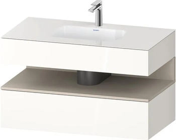 Duravit Qatego Einbauwaschtisch mit Unterbau 1000 mm wei&szlig; hochglanz (QA4786083220000)