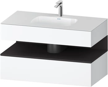 Duravit Qatego Einbauwaschtisch mit Unterbau 1000 mm wei&szlig; matt (QA4786080180000)