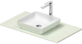 Duravit Sivida Waschtisch mit Konsole 880 x 500 x 123 mm wei&szlig; seidenmatt (268018FH00)