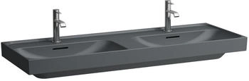 Laufen MEDA Doppel-Waschtisch 1300 x 460 mm graphit matt (H8141127581081)