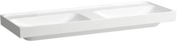 Laufen MEDA Doppel-Waschtisch 1300 x 460 mm weiß matt (H8141127571121)