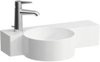 LAUFEN Handwaschbecken Val 315x550x155, 1 Hahnloch links, ohne &Uuml;berlauf, Ablage
