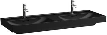 Laufen MEDA Doppel-Waschtisch 1300 x 460 mm schwarz matt (H8141127161081)