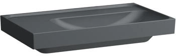 Laufen MEDA Waschtisch mit Ablagefl&auml;che links 800 x 460 mm graphit matt (H8171157581121)