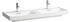 Laufen MEDA Doppel-Waschtisch 1300 x 460 mm weiß matt (H8141127571081)