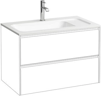 Laufen MEDA Möbelwaschtisch Slim 445 x 775 x 130 mm weiß (H8141170001111)