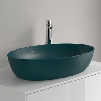 Villeroy & Boch Artis Aufsatzwaschtisch 610 x 410 mm oval teal CeramicPlus (419861TE)
