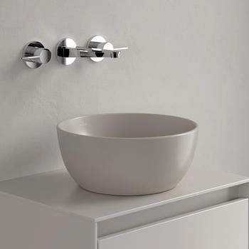 Villeroy & Boch Artis Aufsatzwaschtisch Ø 325 mm almond CeramicPlus (438932AM)