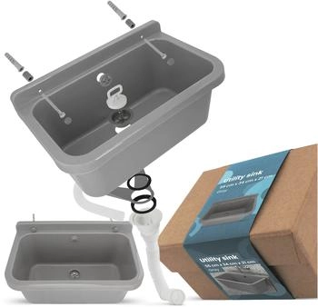TRCR Waschbecken 55x34x21cm Grau