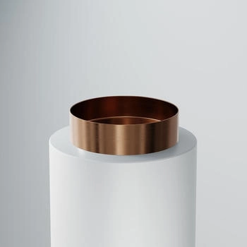 Steinberg Aufsatzwaschtisch rund Edelstahl Rose Gold (442 6020 RG)