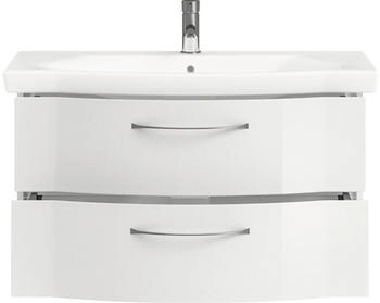 Pelipal Serie 6005 Sprint Waschtisch mit Waschtischunterschrank weiß hochglanz 97 cm (SET-016-004)