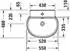 Duravit Balcoon Waschtisch 550 x 480 mm weiß (241155AA00)