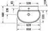 Duravit Balcoon Waschtisch 650 x 480 mm clay terra matt (241165AM00)