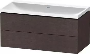 Duravit L-Cube c-shaped Badm&ouml;bel-Set 1000 mm eiche dunkel geb&uuml;rstet/eiche dunkel geb&uuml;rstet (LC6952N72720000)