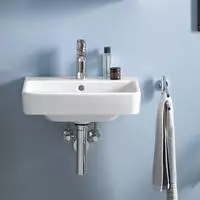 Duravit No. 1 M&ouml;belwaschtisch 55 cm, mit 1 Hahnloch 2375550000, Badkeramik, wei&szlig;