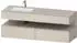 Duravit Qatego Einbauwaschtisch mit Unterbau 1600 mm mit Nischenbeleuchtung taupe supermatt (QA4795091830010)