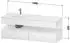 Duravit Qatego Einbauwaschtisch mit Unterbau 1600 mm mit Nischenbeleuchtung taupe supermatt (QA4795091830010)