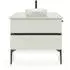 Duravit Sivida Waschtisch mit Konsole 680 x 500 x 123 mm weiß seidenmatt (268012FH00)