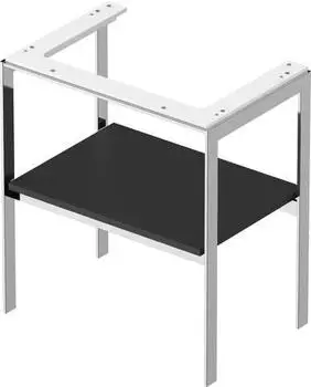 Duravit White Tulip Metallkonsole bodenstehend 684 x 450 mm graphit seidenmatt (WT454005858)