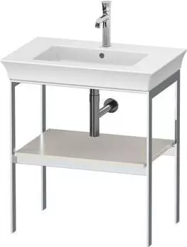 Duravit White Tulip Metallkonsole bodenstehend 684 x 450 mm nordic weiß seidenmatt (WT454003939)