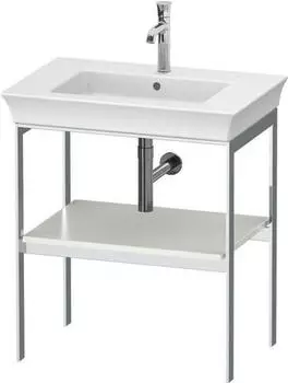 Duravit White Tulip Metallkonsole bodenstehend 684 x 450 mm weiß seidenmatt (WT454003636)